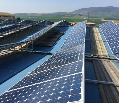 Instalación de energía solar fotovoltaica de Alba Renova