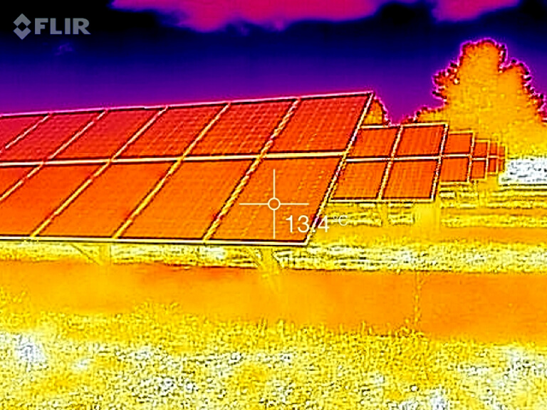Alba Renova: termografía de un huertos solar